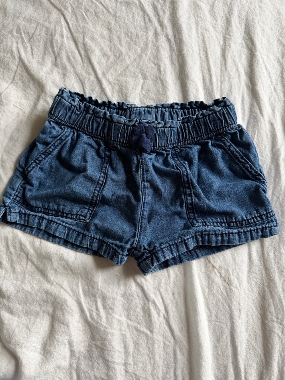 Oshkosh toddler girl denim elastic shorts